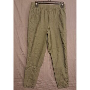 Old Navy High Rise Straight Taper Pants Women's Size Small Green